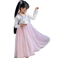紫依汉服中国风唐装超仙春装襦裙古装连衣裙
