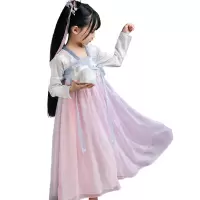 紫依汉服中国风唐装超仙春装襦裙古装连衣裙