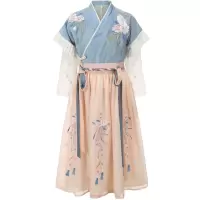 旗铂Qibo月神汉服中国风唐装超仙春装襦裙古装连衣裙