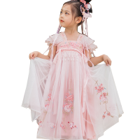 旗铂Qibo玲珑汉服中国风唐装超仙春装襦裙古装连衣裙