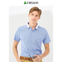 杉杉短袖T恤男新款夏季中年男士保罗舒适翻领Polo衫男装休闲上衣男
