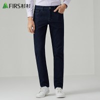 杉杉牛仔裤男装新款商务潮流休闲修身直筒长裤牛仔裤/深