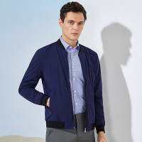 杉杉夹克男新款纯棒球领休闲简约夹克外套