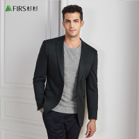 FIRS杉杉西服男秋季纯棉羊毛单西男