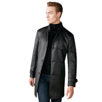 FIRS杉杉风衣男秋冬商务休闲翻领风衣外套中长款