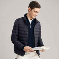 杉杉（FIRS）羽绒服男轻薄款 秋冬季时尚纯色立领短款保暖羽绒外套