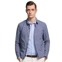 FIRS杉杉男装 休闲夹克男春季时尚纽扣翻领外套