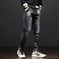 秋冬款男士牛仔长裤子2020新款微阔锥形小直筒修身韩版潮流 5701zpc