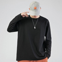 长袖T恤男2020秋季新款宽松柔软肤纯棉多色男装卫衣G3001hl28