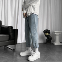 秋季九分直筒裤男潮牌宽松款男生裤子ins港风潮流阔腿裤N01MJ