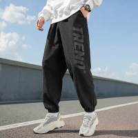 男装 2020秋季新款休闲裤男士暗色字母印花束脚哈伦裤G2516HL