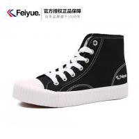 回力帆布鞋女高帮学生百搭鞋子夏季透气黑色板鞋