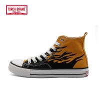 中国火炬高帮帆布鞋火焰烽火男鞋女鞋春季潮鞋子百搭布鞋 H-62005