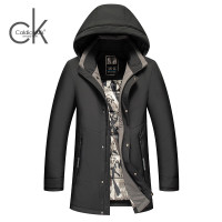 Caldicekris 男装连帽羽绒服保暖百搭商务防寒帅气男士上衣外套冬季新款