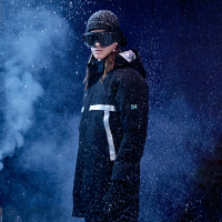 fooxmet风谜智能温控发热棉服加长外套（2021新年加长款，送5000mAh充电宝+蓝牙音乐帽+围巾）