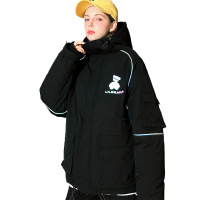 LILBEAR小熊情侣羽绒服潮牌外套冬季保暖加厚工装羽绒衣男潮【尺码偏大 建议拍小一码】