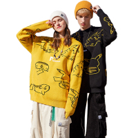 Lilbetter宝可梦联名毛衣男宽松韩版潮流冬装上衣皮卡丘情侣针织衫【尺码偏大 建议拍小一码】