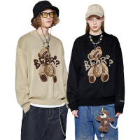 LILBEAR小熊毛衣男潮流打底衫冬情侣2020新款外套港风男士针织衫【尺码偏大 建议拍小一码】