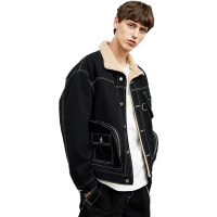 Lilbetter日系工装棉衣冬季加厚明线装饰外套贴袋棉服男【尺码偏大 建议拍小一码】