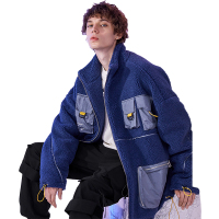 Lilbetter棉衣男潮ins羊羔绒开衫机能口袋外套冬季保暖痞帅棉服LB【尺码偏大 建议拍小一码】