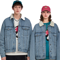 Lilbetter牛仔棉服男羊羔绒领夹克复古港风牛仔外套男士棉服【尺码偏大 建议拍小一码】