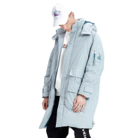 Lilbetter羽绒服男中长款连帽外套冬装加厚大衣男装保暖羽绒衣潮【尺码偏大 建议拍小一码】