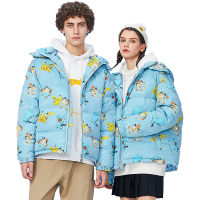 Lilbetter宝可梦联名情侣羽绒服男潮牌印花冬季新款保暖外套【尺码偏大 建议拍小一码】
