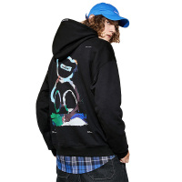 LILBEAR小熊卫衣男潮ins港风情侣装上衣国潮圆领油画印花漫画外套【尺码偏大 建议拍小一码】