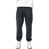 Lilbetter束脚牛仔裤男潮牌宽松长裤韩版百搭春秋款男士裤子潮流【尺码偏大 建议拍小一码】