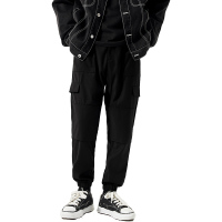 Lilbetter工装裤男韩版潮流卫裤宽松休闲裤直筒裤子男士束脚长裤【尺码偏大 建议拍小一码】