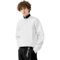 Lilbetter圆领毛衣男宽松ins潮牌港风针织衫长袖韩版套头上衣外套【尺码偏大 建议拍小一码】