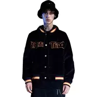 Lilbetter泰迪熊联名男士外套冬季国潮棒球服港风极寒服飞行夹克
