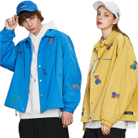 LILBEAR小熊情侣装外套男装2020新款冬季外衣炫彩ins潮老爹夹克男【尺码偏大 建议拍小一码】