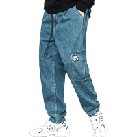 Lilbetter牛仔裤男直筒宽松阔腿裤潮牌裤子港风工装裤长裤潮【尺码偏大 建议拍小一码】