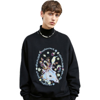 Lilbetter男士卫衣2020年秋冬港风漫画印花宽松潮流百搭加绒上衣【尺码偏大 建议拍小一码】