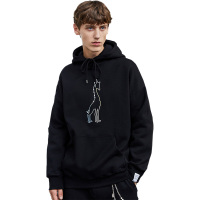 Lilbetter男士连帽卫衣秋冬新款内搭基础上衣潮牌印花加绒帽衫男【尺码偏大 建议拍小一码】