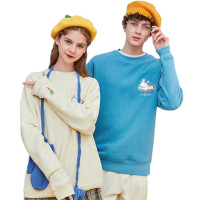 LILBUNNY兔子2020新款卫衣男冬季圆领内搭打底衫宽松情侣上衣【尺码偏大 建议拍小一码】
