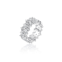 阿菲娜AFFINER 925银 绚丽光圈戒指AFR2016