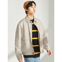 A21秋季男装2020新款卡其色翻领夹克 潮牌男宽松外套休闲男士上衣