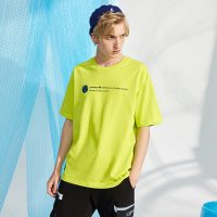 A21夏季新款男装衣服 白色潮男宽松情侣印花短袖T恤男士上衣