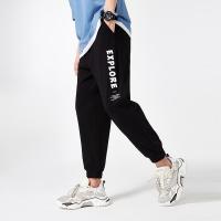 A21夏季2021新款男装 针织宽松橡筋腰小哈伦九分裤男士百搭休闲裤