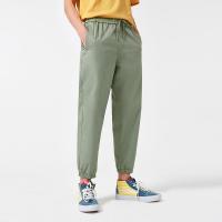 A21夏季2021新款男装 梭织弹力橡筋腰束脚九分裤男士百搭潮休闲裤