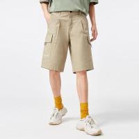 A21夏季2021新款男装 梭织弹力宽松低腰直筒中裤男士百搭潮休闲裤