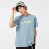 A21夏季2021新款男装 圆领短袖衫情侣T恤潮男士百搭女生上衣tee