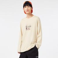 A21春季2021新款男装 宽松圆领落肩长袖T恤男士印花潮牌上衣百搭