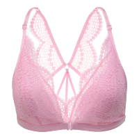 VICTORIA'S SECRET 维密女士粉色性感蕾丝前开扣文胸蝴蝶美背内衣