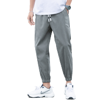 富贵鸟2021款夏宽松薄款九分裤运动休闲裤韩版潮流棉麻小脚裤哈伦束脚裤男裤子1032