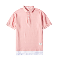 富贵鸟2021款潮牌夏季polo衫短袖T恤男士假两件纯棉休闲宽松大码翻领青年上衣836