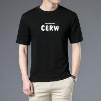 罗蒙（ROMON） 2021夏季新款男装短袖t恤韩版上衣半袖宽松五分袖