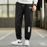 罗蒙（ROMON）休闲裤子男春季新款潮牌束脚运动裤男裤潮流宽松工装裤男士九分裤